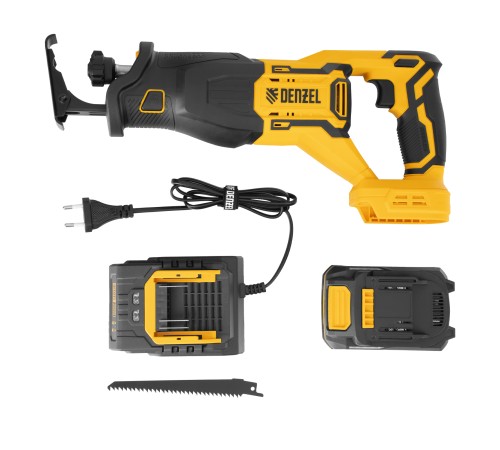 Пила сабельная аккумуляторная бесщет. RS-250, Li-Ion, 20 В Denzel