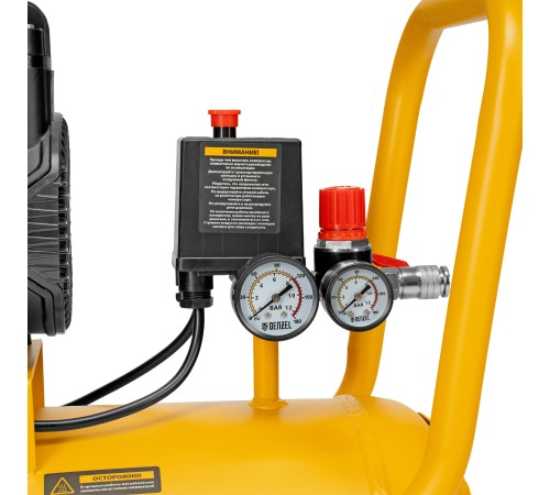 Компрессор безмасл. малошумный DLP-1500/50, 1,5 кВт,50 л, 2850 об/мин, 250 л/мин Denzel