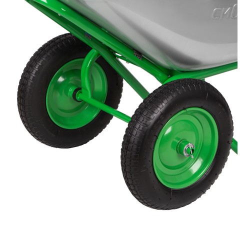 Тачка садово-строительная 2-х колесная, грузоподъемность 230 кг, объем 90 л Сибртех