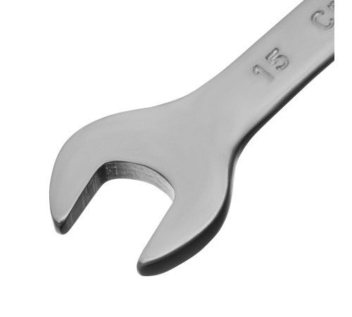 Ключ комбинированный, 15 мм, CrV, матовый хром Matrix Ключ комбинированный, 15 мм, CrV, матовый хром Matrix