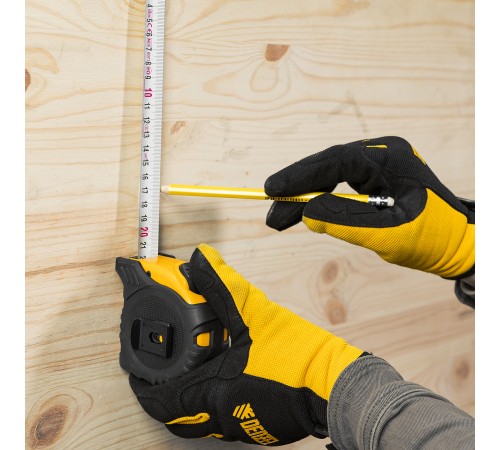 Рулетка 8м х 25мм, обрезиненный корпус, автоматическая фиксация Denzel Рулетка 8м х 25мм, обрезиненный корпус, автоматическая фиксация Denzel