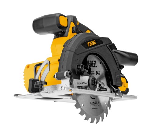 Пила циркулярная аккумуляторная CCSH-20-165, 165 мм, Li-Ion, 20 В// Denzel