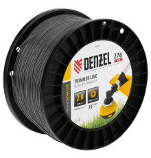 Леска для триммера двухкомпонентная круглая, 2,0мм х 276м, на DIN катушке EXTRA CORD Denzel Леска для триммера двухкомпонентная круглая, 2,0мм х 276м, на DIN катушке EXTRA CORD Denzel