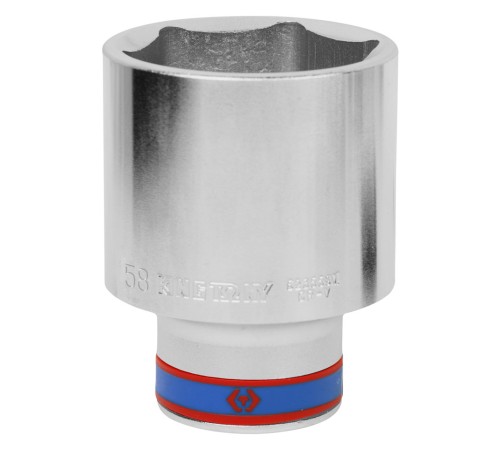 Головка торцевая глубокая шестигранная 3/4", 58 мм KING TONY 623558M