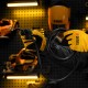 Шнур сетевой Energy Series, ПВС, 3 м, 3 x 1 мм, с неразборной вилкой, черный, Denzel