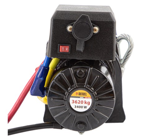 Лебедка автомобильная электрическая LB-3000.3.6 т, 3.4 кВт, 12 В Denzel