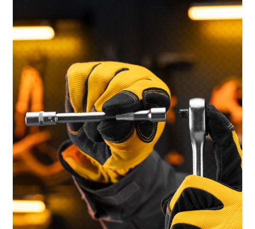 Ключ-трещотка 1/4", 90 зубьев, с быстрым сбросом, CrV Denzel