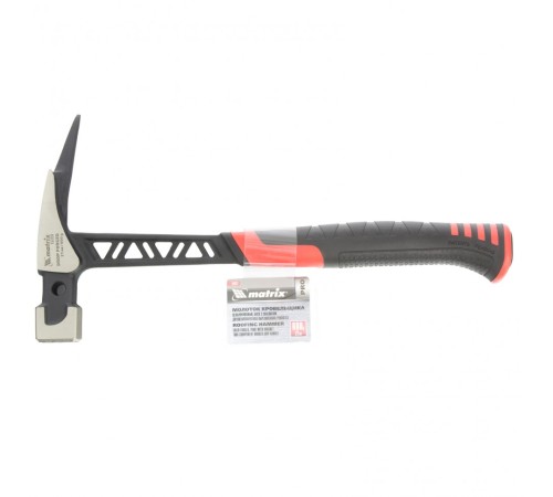 Молоток кровельщика, 600 г, цельнокованый, боек с магнитом, двухкомпонентная обрезиненная рукоятка Matrix Pro