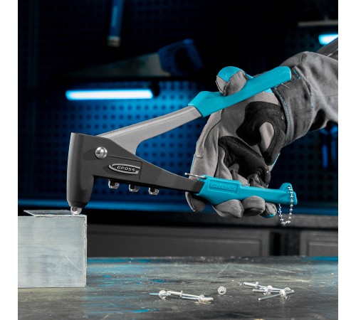 Заклепочник литой, заклепки 2.4-4.8 мм Gross