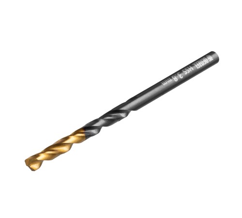 Сверло по металлу, 3,8 мм, HSS-Tin, Golden Tip, 10 шт. Denzel Сверло по металлу, 3,8 мм, HSS-Tin, Golden Tip, 10 шт. Denzel