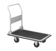 Тележка платформенная 800 кг TOR PH800 (1020х620) со складной ручкой (пластиковые колеса 125 мм)