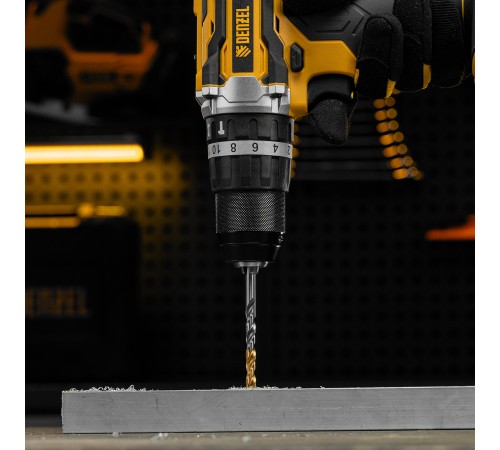 Сверло спиральное по металлу 6 x 93 мм, Р6М5, Golden Tip  Denzel