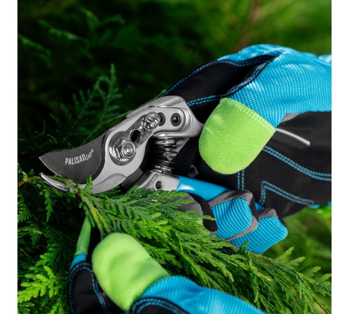 Секатор прямого реза, 170 мм, усиленный, нижняя рукоятка в ПВХ - оболочке, Luxe, Palisad