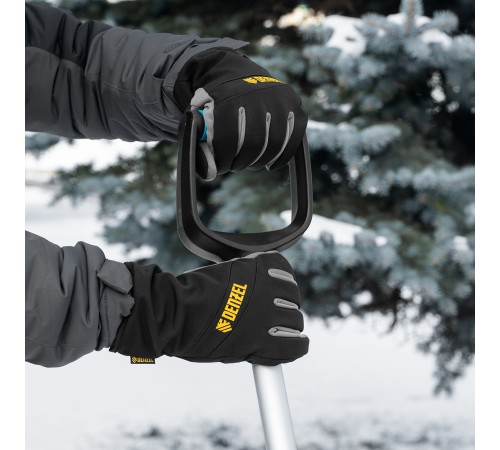 Перчатки универсальные, двойные, работа с сенсорным экраном, размер 8 Denzel