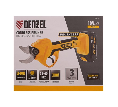 Секатор аккумуляторный CP-30,  18В Li-Ion// Denzel