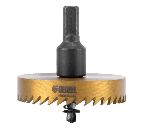 Коронка по металлу HSS, 65 мм, нитридтитановое покрытие Denzel