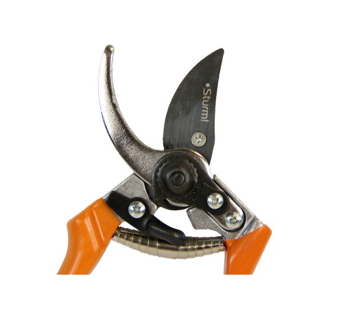 Секатор ручной 205 мм, алюминевые ручки, верхнее лезвие с тефлоновым покрытием Sturm!