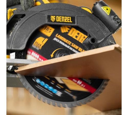 Пильный диск по ламинату ф185 х 30 мм, 60 зубьев Denzel