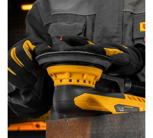 Машина шлифовальная орбитальная бесщет OS-150-BL, 350 Вт, 4000-10000 об/мин Denzel