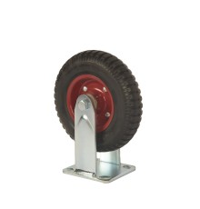 Колесо большегрузное неповоротное PF 200 200 мм резина с протектором (F)