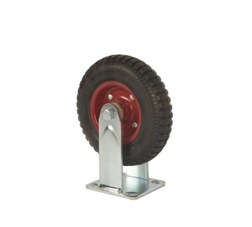 Колесо большегрузное неповоротное PF 200 200 мм резина с протектором (F) Колесо большегрузное неповоротное PF 200 200 мм резина с протектором (F)