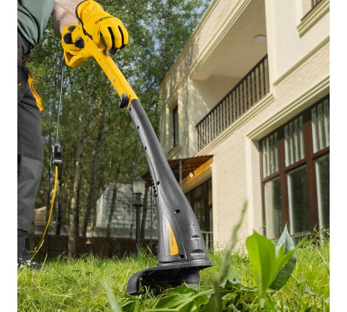 Триммер электрический TE-350, 350 Вт, 260 мм, катушка полуавтомат// Denzel