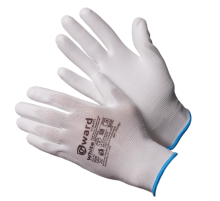 Перчатки Gward нейлоновые с полиуретановым покрытием, белый, PU1001