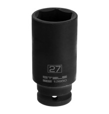 Головка ударная удлиненная шестигранная, 27 мм, 1/2, CrMo Stels