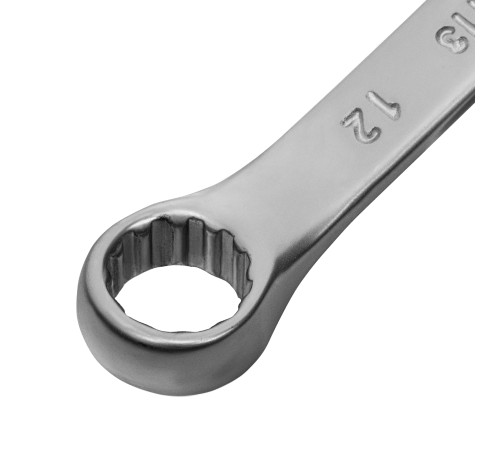 Ключ комбинированный, 12 мм, CrV, матовый хром Matrix