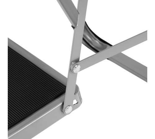 Стремянка стальная, 2 широкие ступени 20х30 см с полимерным покрытием Сибртех