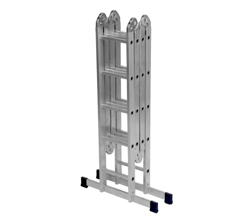 Лестница шарнирная алюминиевая, 2 х 4 + 2 х 5, Сибртех