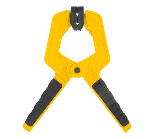 Струбцина клещеобразная, усиленная 65 х 50 мм, двухкомпонентные рукоятки Denzel