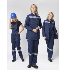Костюм женский Весна-2 СОП CH (тк.Смесовая,210) п/к, т.синий/васильковый Костюм женский Весна-2 СОП CH (тк.Смесовая,210) п/к, т.синий/васильковый