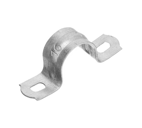 Скоба металлическая двухлапковая, 16 мм, 100 шт Сибртех