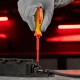 Отвертка Insulated, SL3 x 80 мм, CrMo, до 1000 В, двухкомпонентная рукоятка Matrix Professional