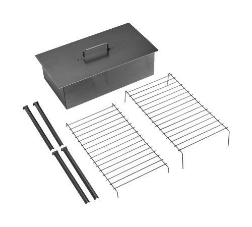 Коптильня двухъярусная 500 x 270 x 175 мм, 0.8 мм, с поддоном, на ножках, Camping Palisad Коптильня двухъярусная 500 x 270 x 175 мм, 0.8 мм, с поддоном, на ножках, Camping Palisad