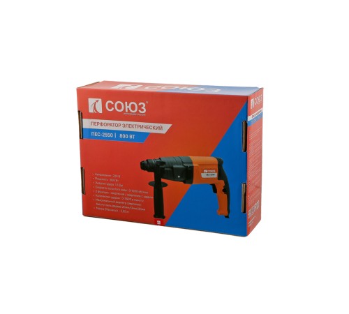 Перфоратор SDS Plus СОЮЗ ПЕС-2550 Перфоратор SDS Plus СОЮЗ ПЕС-2550
