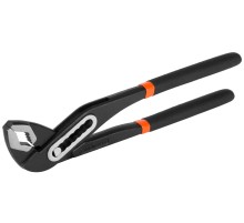 Клещи переставные, 250мм, зев 36мм, коробчатый шарнир, ПВХ рукоятки, Sturm!