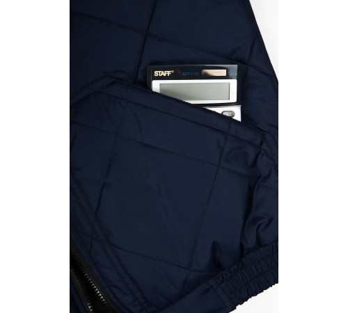 Куртка демисезонная Бомбер-Люкс (тк.Дюспо), т.синий