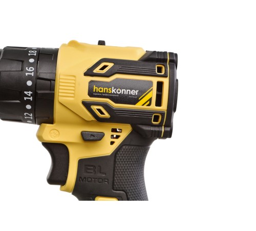 HCD2065PRO Аккумуляторный шуруповерт Hanskonner 1BatterySystem