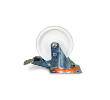 Колесо поворотное полипропилен SRCnb 63 160 мм с торозом (N)