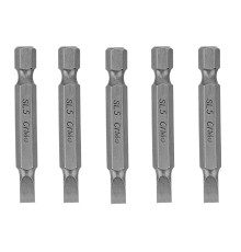 Бита SL5 x 50, сталь CrMo, 5 шт. Сибртех