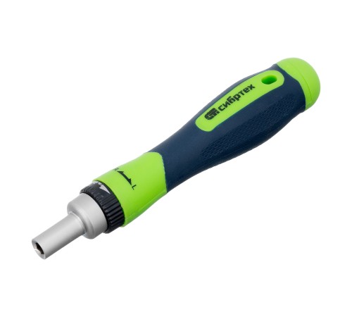 Отвертки реверсивные с набором бит, торцевых головок, 61 предмет, CrV Сибртех