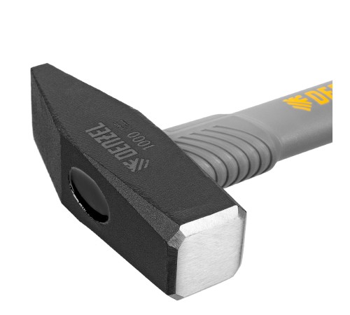 Молоток слесарный, 1000 г, кованый, фибергласовая рукоятка c TPR покрытием Denzel