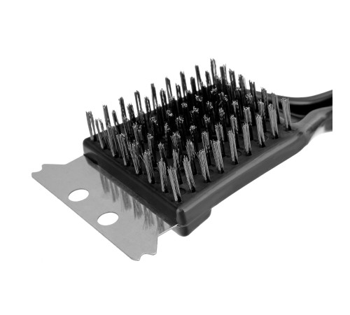 Щетка для чистки гриля 20 см, 2 в 1 (щетка, скребок) Camping Palisad