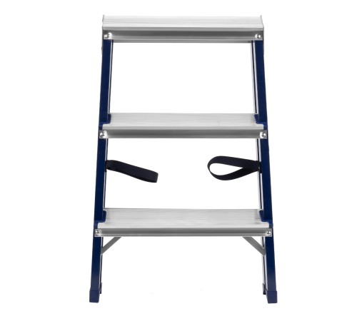 Стремянка двусторонняя 3 ступени, стальная, Сибртех