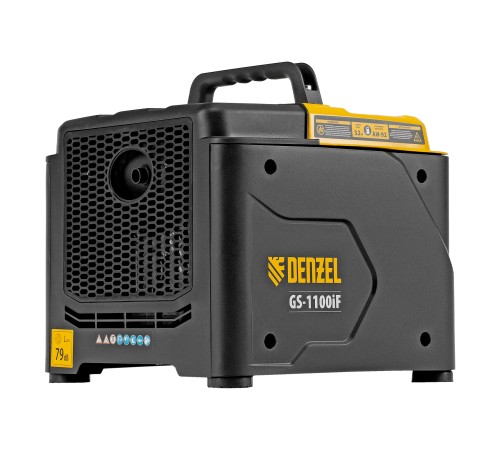 Генератор инверторный GS-1100iF, 1,1 кВт, 230 В, ручной старт DENZEL
