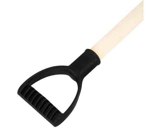 Лопата для уборки снега полипропиленовая, 275х365х870 мм, деревянный черенок, Sparta