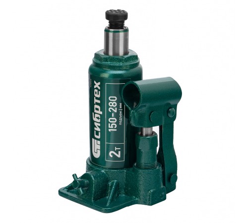 Домкрат гидравлический бутылочный, 2 т, 150-280 мм Сибртех