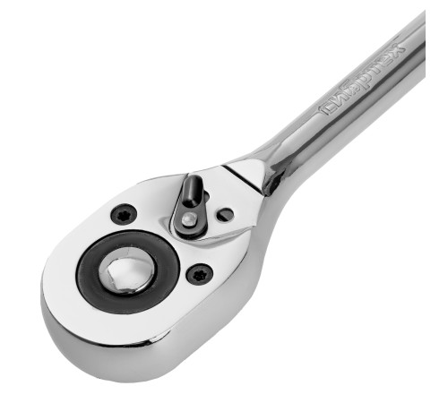 Ключ-трещотка 1/2", 45 зубьев, с быстрым сбросом, CrV, хром Сибртех